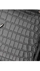 Saint Laurent Kate Tassel Bag Black Croc Embossed Leather