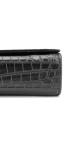 Saint Laurent Kate Tassel Bag Black Croc Embossed Leather