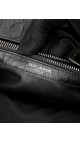 Saint Laurent College Medium Black Croc Embossed Leather