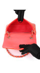 Chanel Classic Mini Single Flap Bag Orange Patent Leather