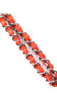 Chanel Classic Mini Single Flap Bag Orange Patent Leather