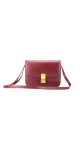 Céline Box Bag Medium Burgundy Calfskin