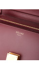 Céline Box Bag Medium Burgundy Calfskin