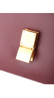 Céline Box Bag Medium Burgundy Calfskin