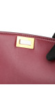 Céline Box Bag Medium Burgundy Calfskin