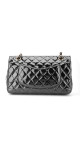 Chanel Classic Double Flap Medium Black Patent Leather
