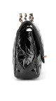 Chanel Classic Double Flap Medium Black Patent Leather