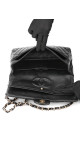 Chanel Classic Double Flap Medium Black Patent Leather