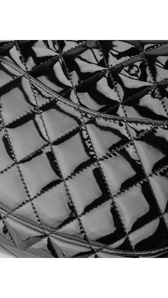 Chanel Classic Double Flap Medium Black Patent Leather