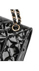 Chanel Classic Double Flap Medium Black Patent Leather
