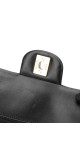 Chanel Classic Double Flap Medium Black Patent Leather