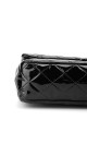 Chanel Classic Double Flap Medium Black Patent Leather