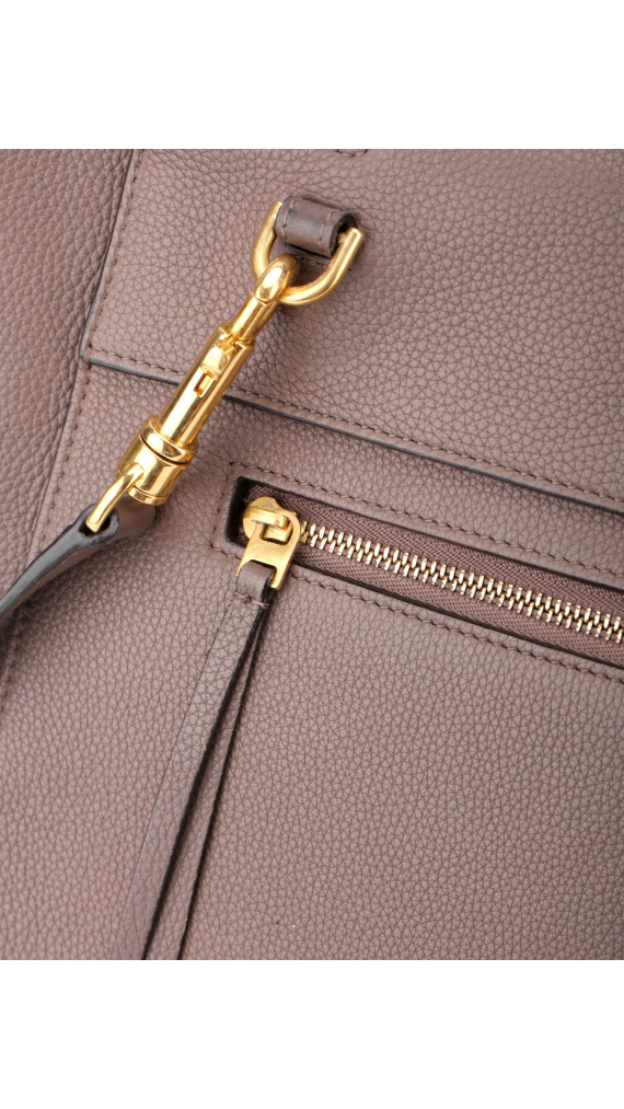 Céline Belt Bag Medium Taupe Grained Leather