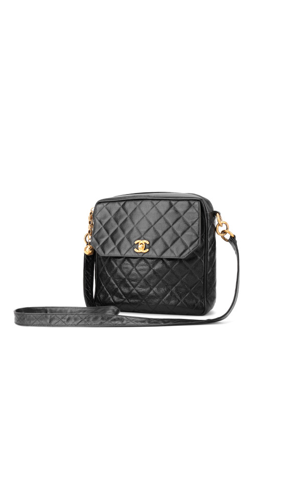 Chanel Vintage Camera Bag Black Caviar