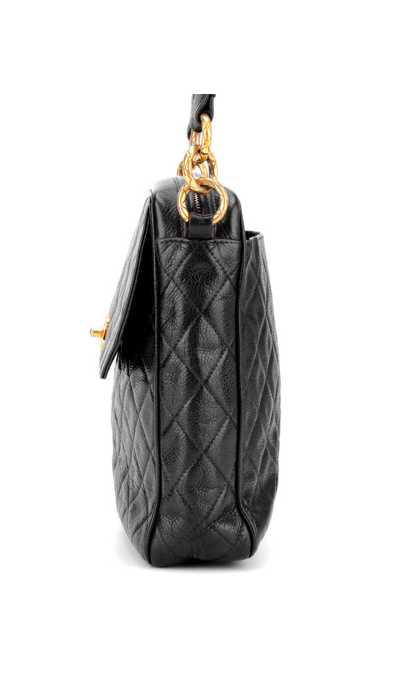 Chanel Vintage Camera Bag Black Caviar