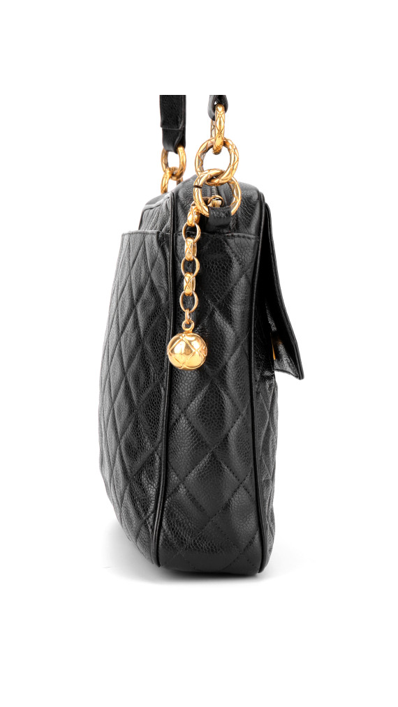 Chanel Vintage Camera Bag Black Caviar