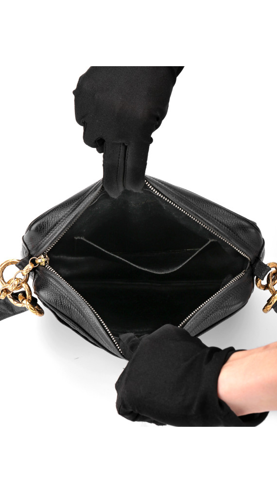 Chanel Vintage Camera Bag Black Caviar