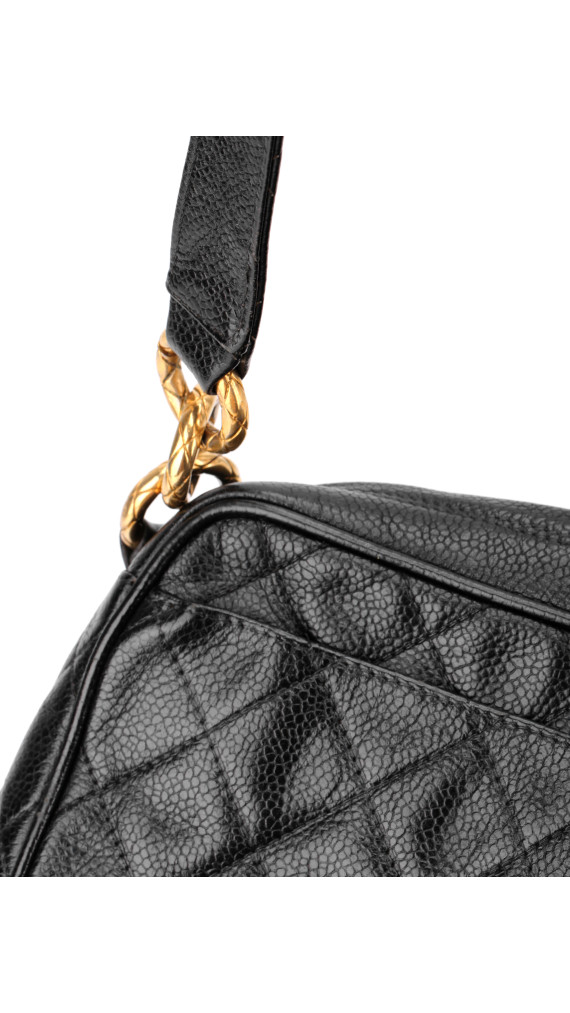 Chanel Vintage Camera Bag Black Caviar