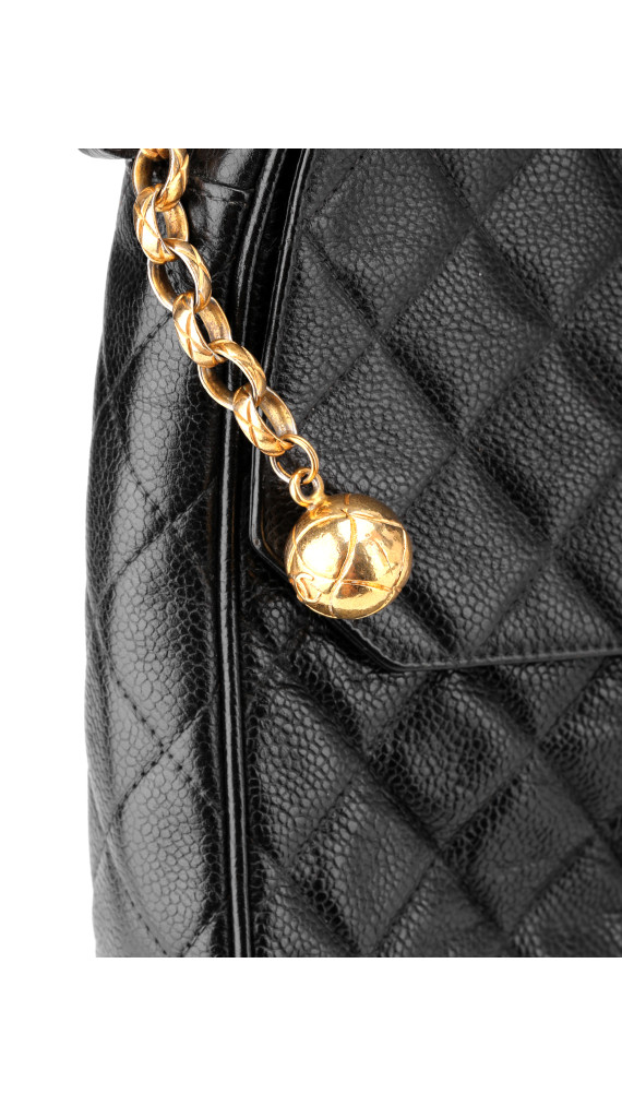 Chanel Vintage Camera Bag Black Caviar