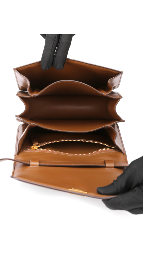 Céline Box Bag Medium Brown Calfskin