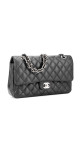 Chanel Classic Double Flap Medium Black Caviar with Silver Hardware