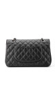 Chanel Classic Double Flap Medium Black Caviar with Silver Hardware