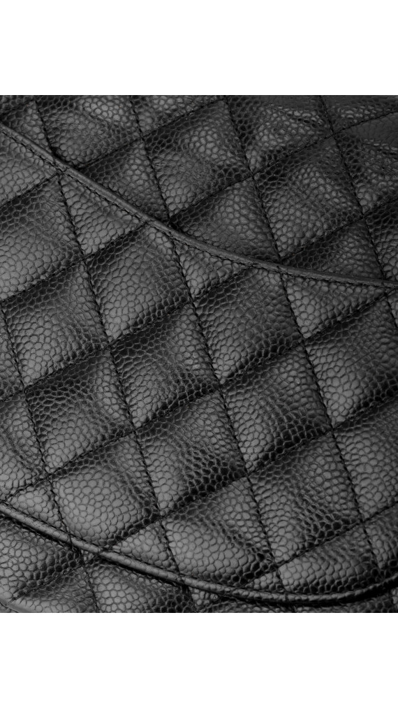 Chanel Classic Double Flap Medium Black Caviar with Silver Hardware