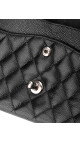 Chanel Classic Double Flap Medium Black Caviar with Silver Hardware