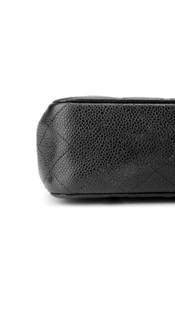 Chanel Classic Double Flap Medium Black Caviar with Silver Hardware