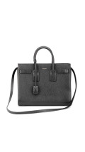 Saint Laurent Sac de Jour Black Grained Leather Shoulder Bag