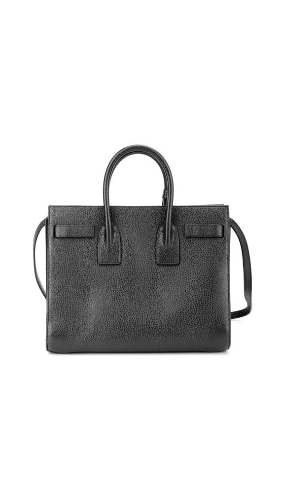 Saint Laurent Sac de Jour Black Grained Leather Shoulder Bag