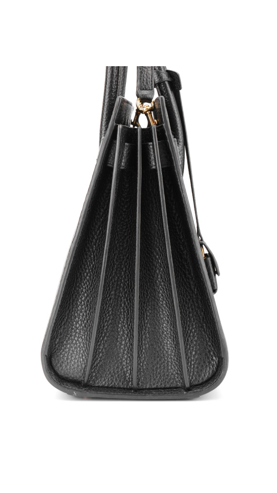 Saint Laurent Sac de Jour Black Grained Leather Shoulder Bag