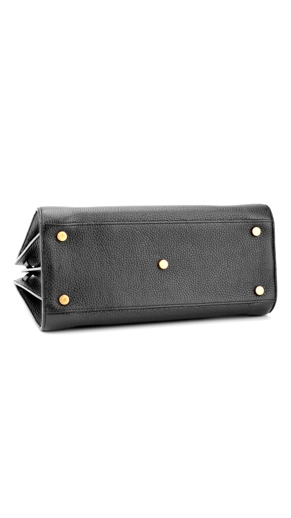 Saint Laurent Sac de Jour Black Grained Leather Shoulder Bag