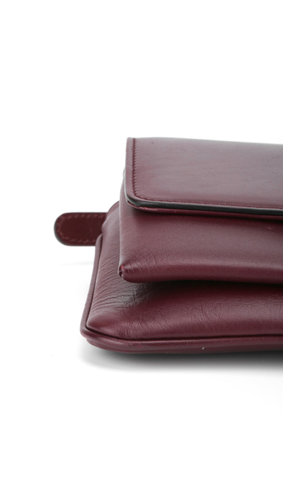 Gucci GG Marmont Skulderveske i Bordeaux Skinn