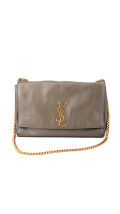 Saint Laurent Kate Reversible Shoulder Bag - Taupe Suede og Leather
