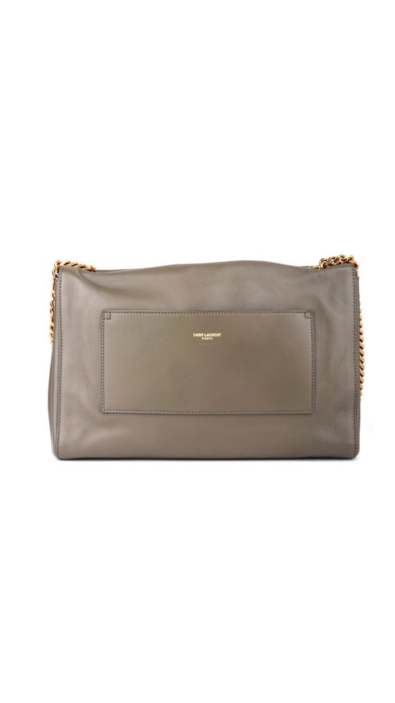 Saint Laurent Kate Reversible Shoulder Bag - Taupe Suede og Leather