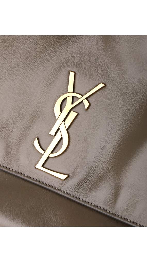 Saint Laurent Kate Reversible Shoulder Bag - Taupe Suede og Leather