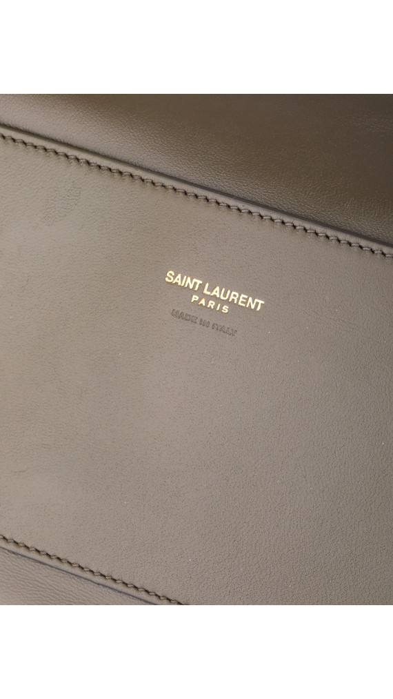 Saint Laurent Kate Reversible Shoulder Bag - Taupe Suede og Leather