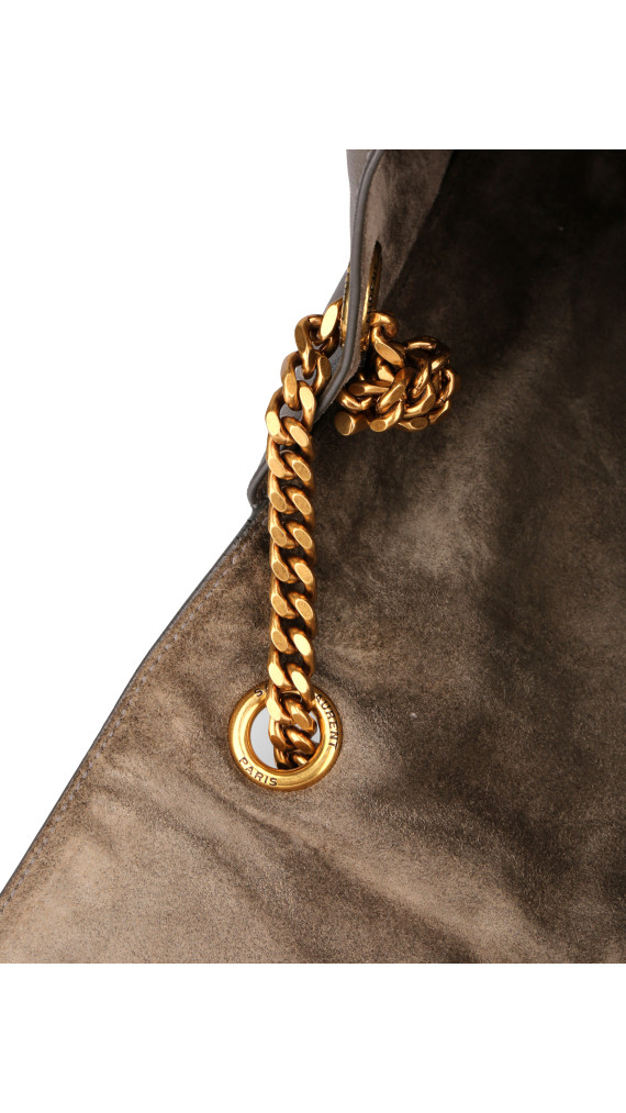 Saint Laurent Kate Reversible Shoulder Bag - Taupe Suede og Leather