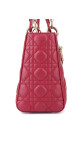 Christian Dior Lady Dior Medium Red Cannage Lambskin