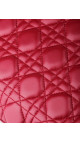 Christian Dior Lady Dior Medium Red Cannage Lambskin