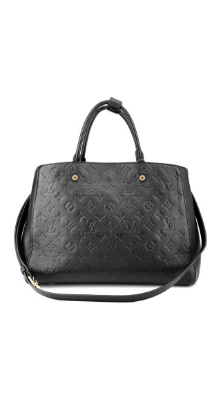 Louis Vuitton Monogram Empreinte Montaigne Black