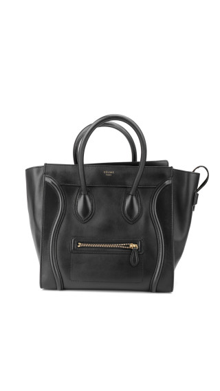 Céline Luggage Tote Black Size Mini (Den største str)