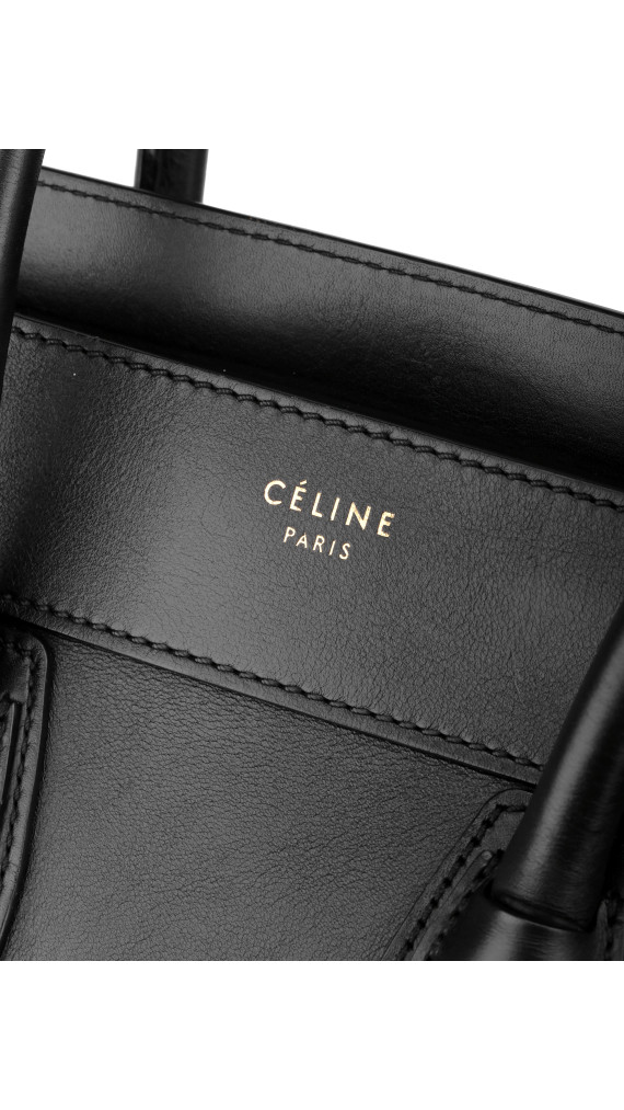 Céline Luggage Tote Black Size Mini (Den største str)