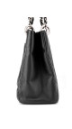 Chanel Shopping Tote i svart quiltet caviar-skinn med sølvfarget hardware