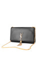 Saint Laurent Kate Tassel Chain Bag Black Leather