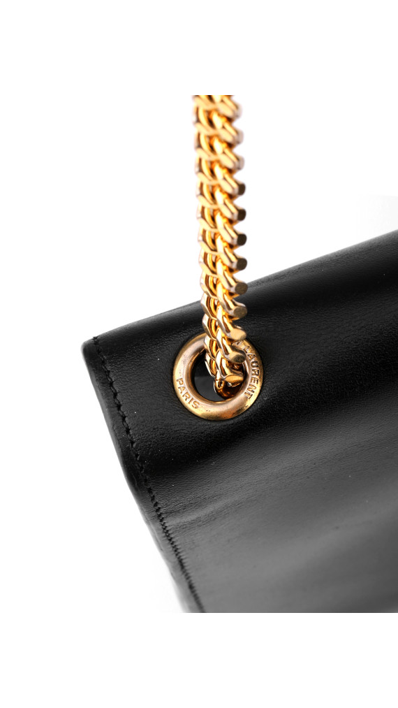 Saint Laurent Kate Tassel Chain Bag Black Leather
