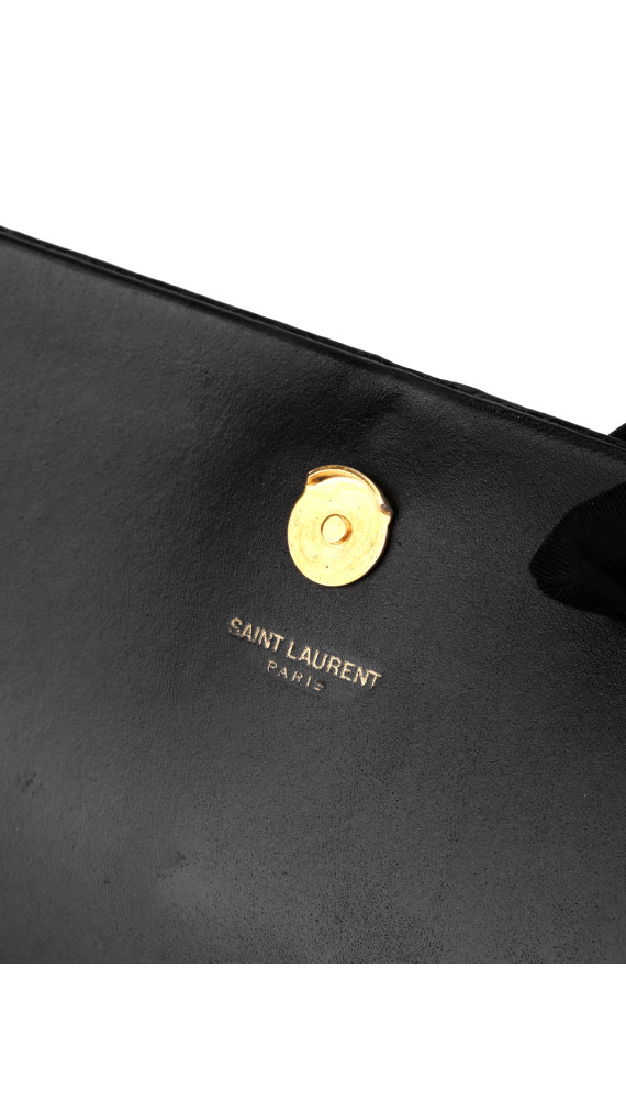 Saint Laurent Kate Tassel Chain Bag Black Leather