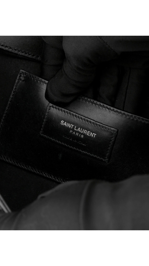Saint Laurent Kate Tassel Chain Bag Black Leather