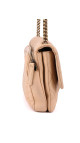 Chanel Single Flap Bag i Beige Calfskinn